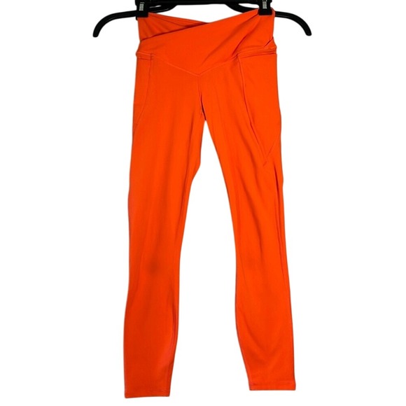 Fabletics‎ Pure Luxe Leggings Full Length Womens Size XS/Small Orange - Picture 1 of 10